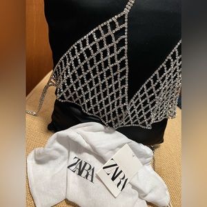 Sexy Rhinestone Decorative Top